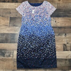 Talbots Ombré Sheath Floral Dress